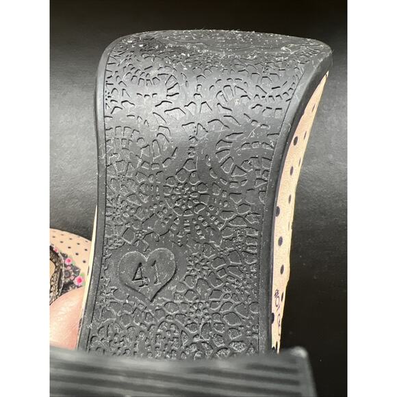 Hot Chocolate Designs Chocolaticas Doris Polka Dot Mary Jane Heels Size 41/US 11 - Picture 13 of 13